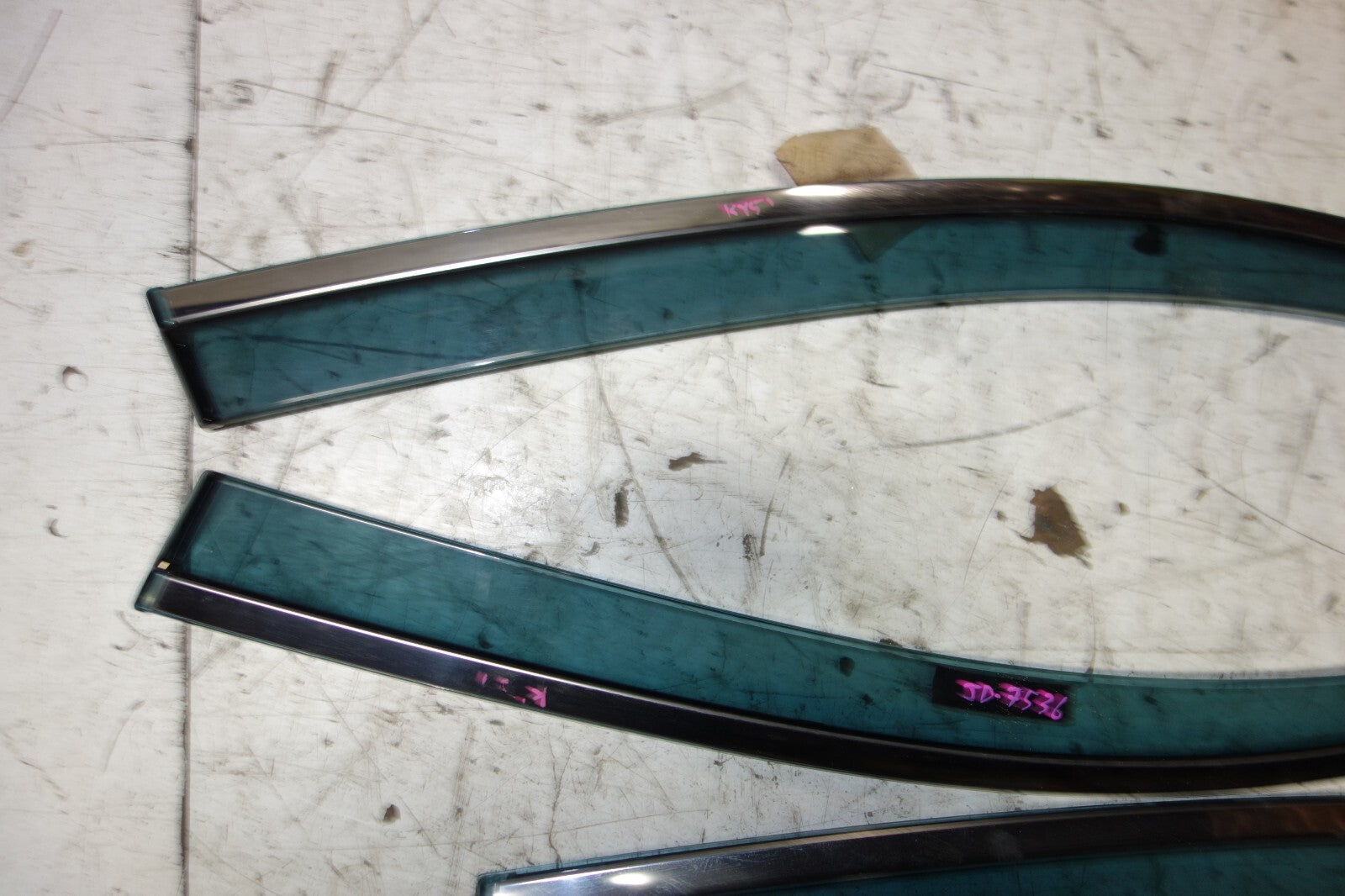 JDM Infiniti M35H M37 M56 Q70 Window Visors Rain Guards OEM 2011-2014