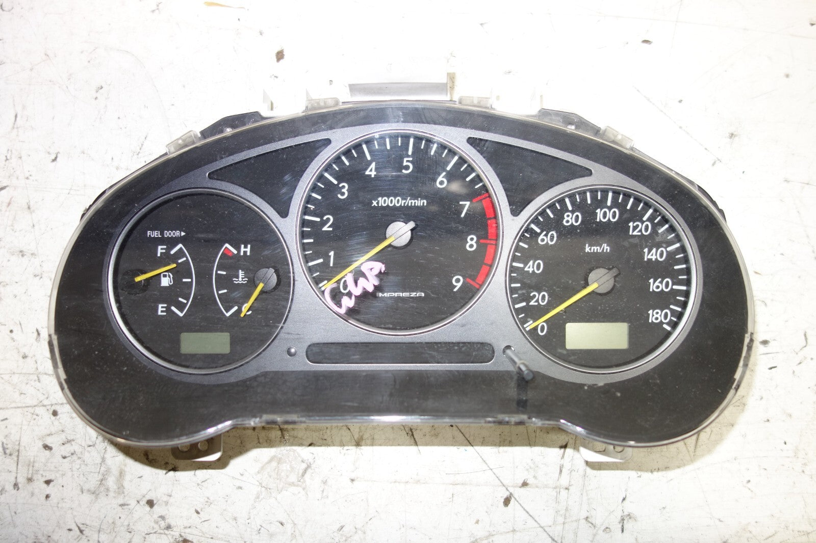 JDM 2002-2003 SUBARU IMPREZA WRX V7  MANUAL 5 SPEED GAUGE CLUSTER  SPEEDOMETER