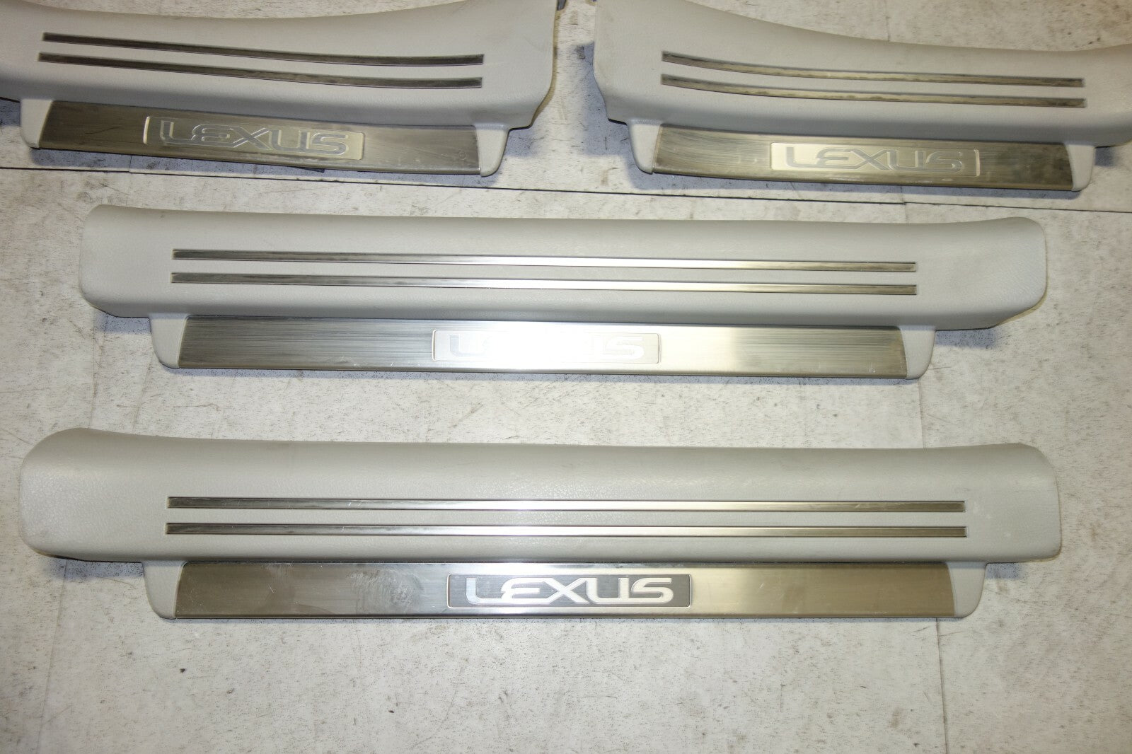 JDM 2007-2012 LEXUS USF40 GENUINE LS460 OEM DOOR SILLS SCUFF PLATES RARE USF40