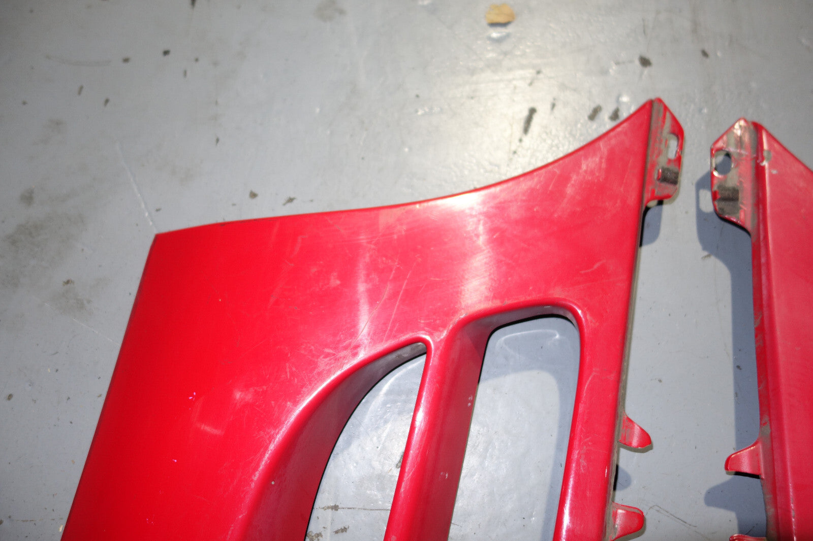 JDM Toyota MR2 MR-2 SW20 OEM Rear Side Vents Exterior Trim Vent Red 1991-1999