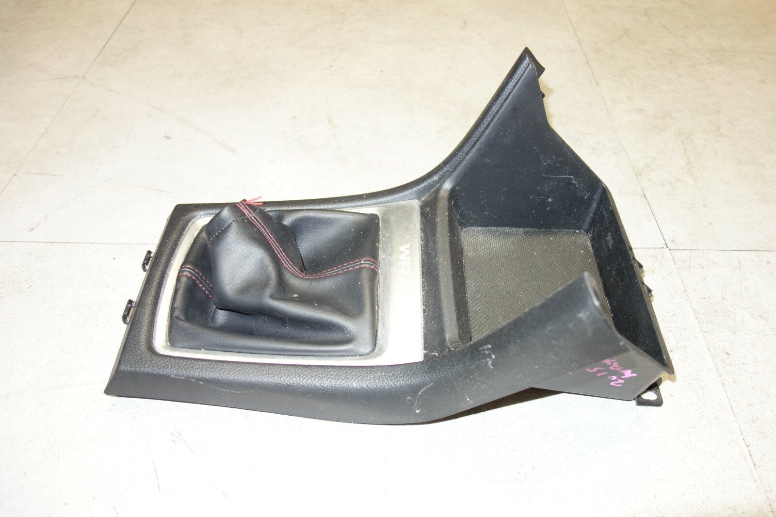 Subaru WRX OEM Shifter Console Trim Bezel Shift Boot Red Stitching VA 2015-2020