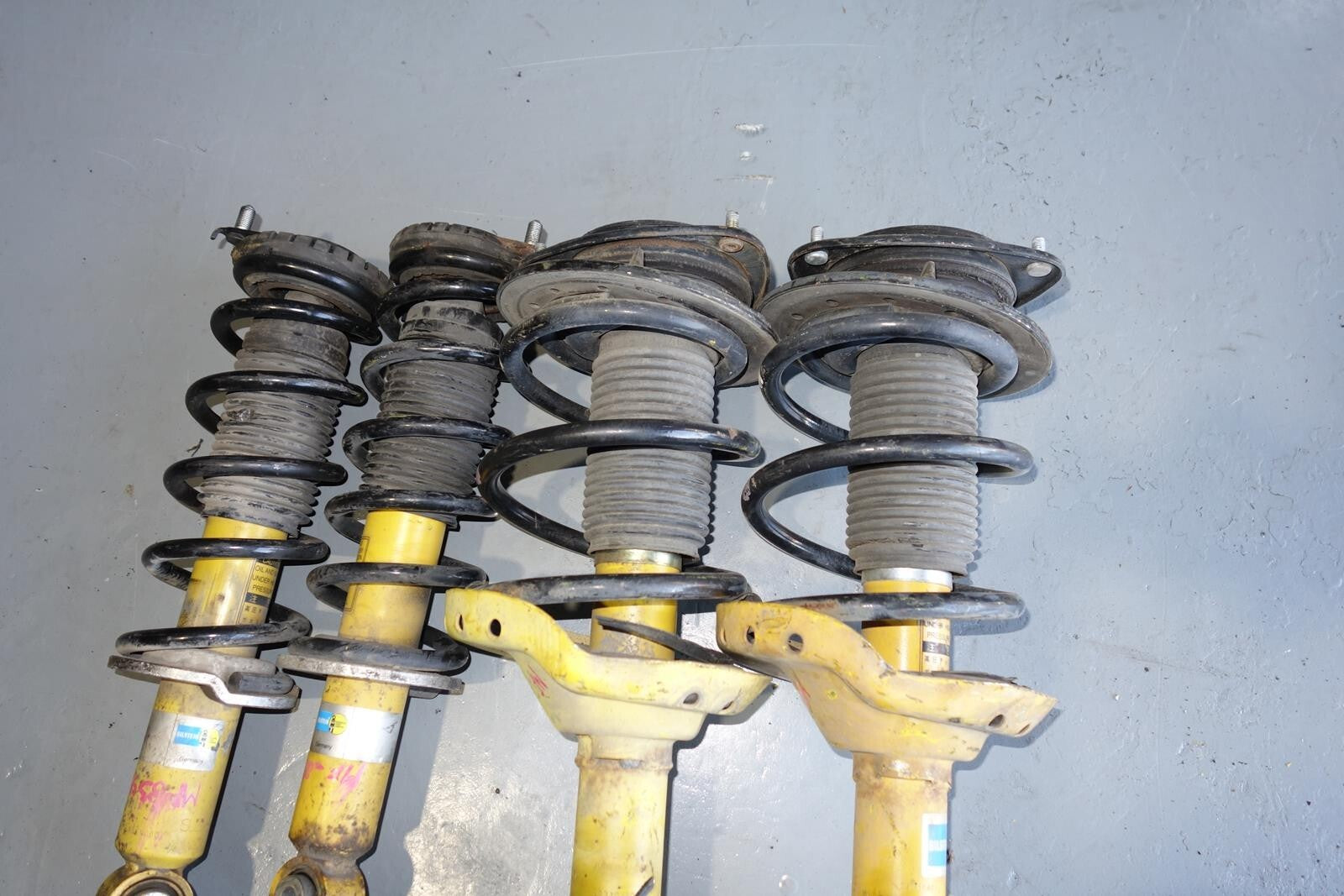 JDM Subaru Legacy Bilstein Yellow Shocks Struts Springs 2005-2009 # MF -854