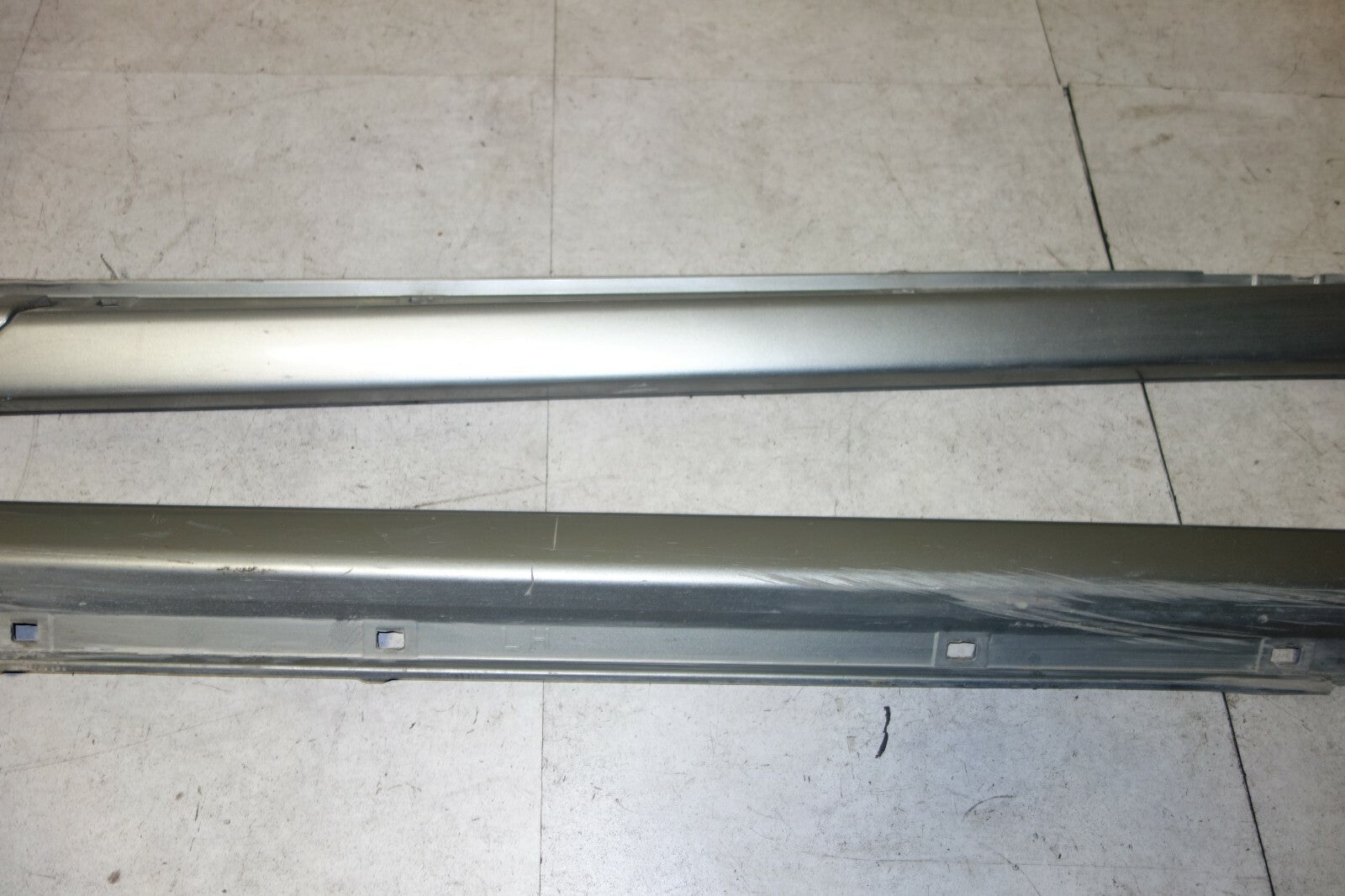 JDM Subaru Legacy Side Skirt Panels With Aero Spat Strakes Set Grey 2005-2009