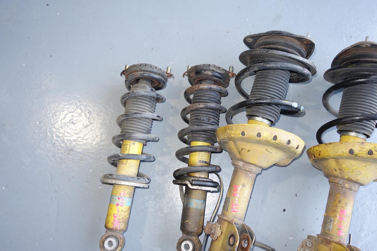 JDM Subaru Legacy Bilstein Yellow Shocks Struts Springs 2005-2009 # MF -850