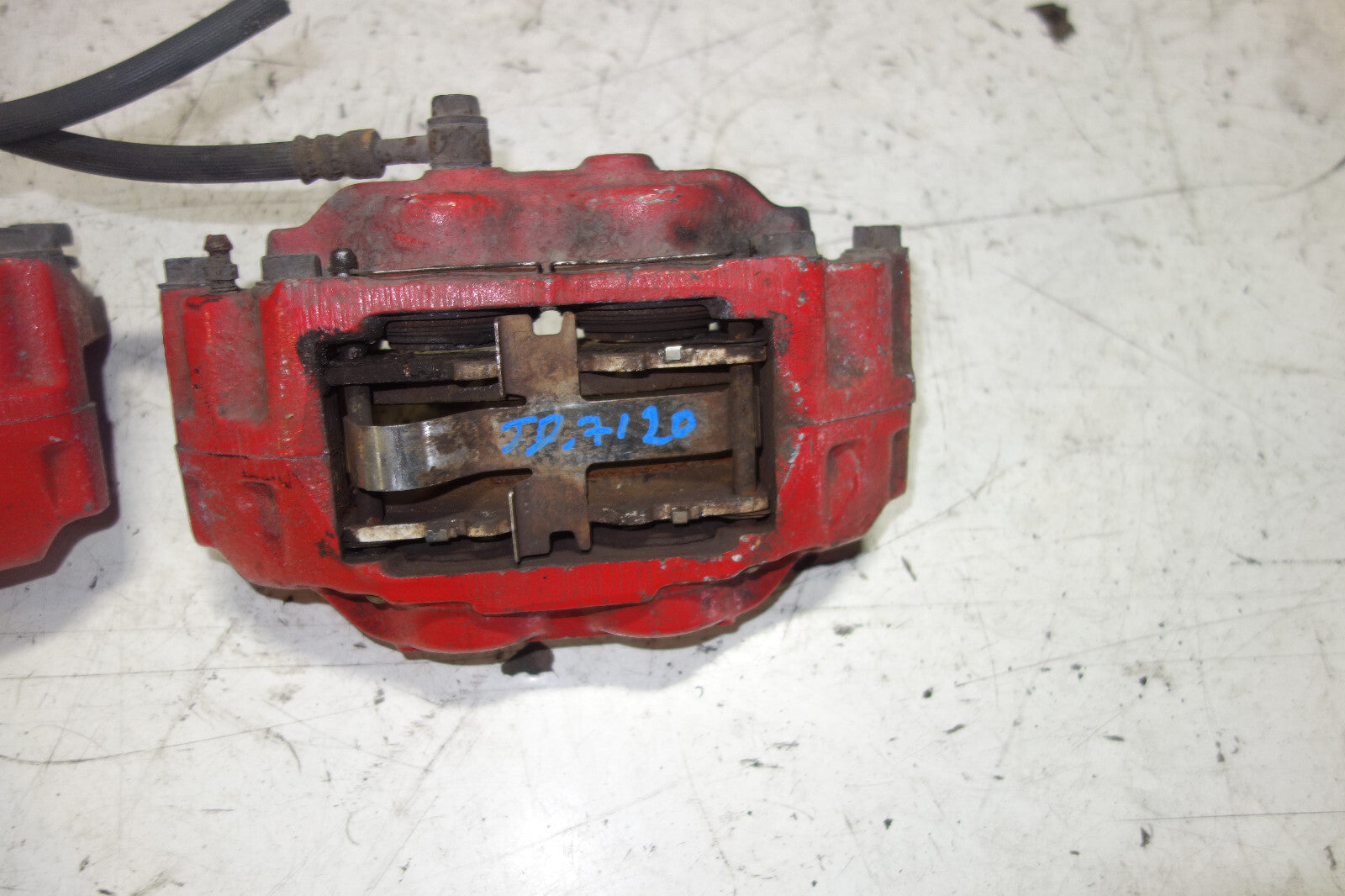 JDM Subaru Impreza WRX STi Legacy Forester Front 4 Pot Piston Brake Calipers RED