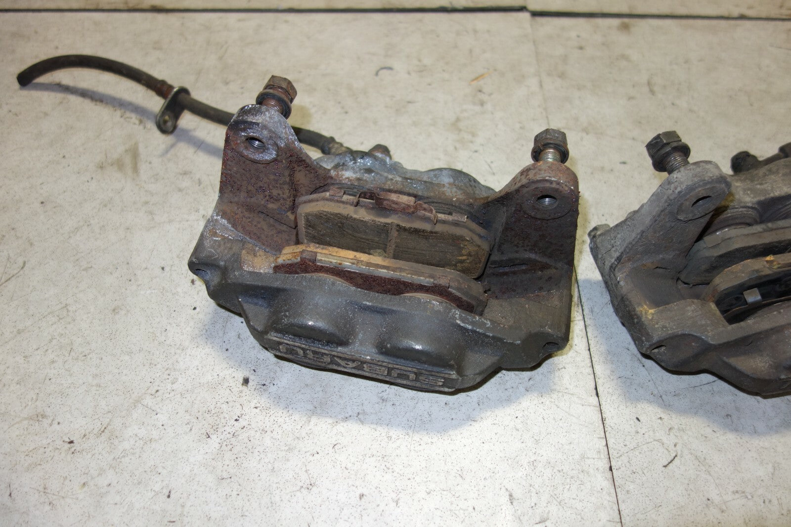 JDM Subaru Impreza WRX Forester Legacy Front Calipers 4 Piston GD GC8 SG5 SF5 BP