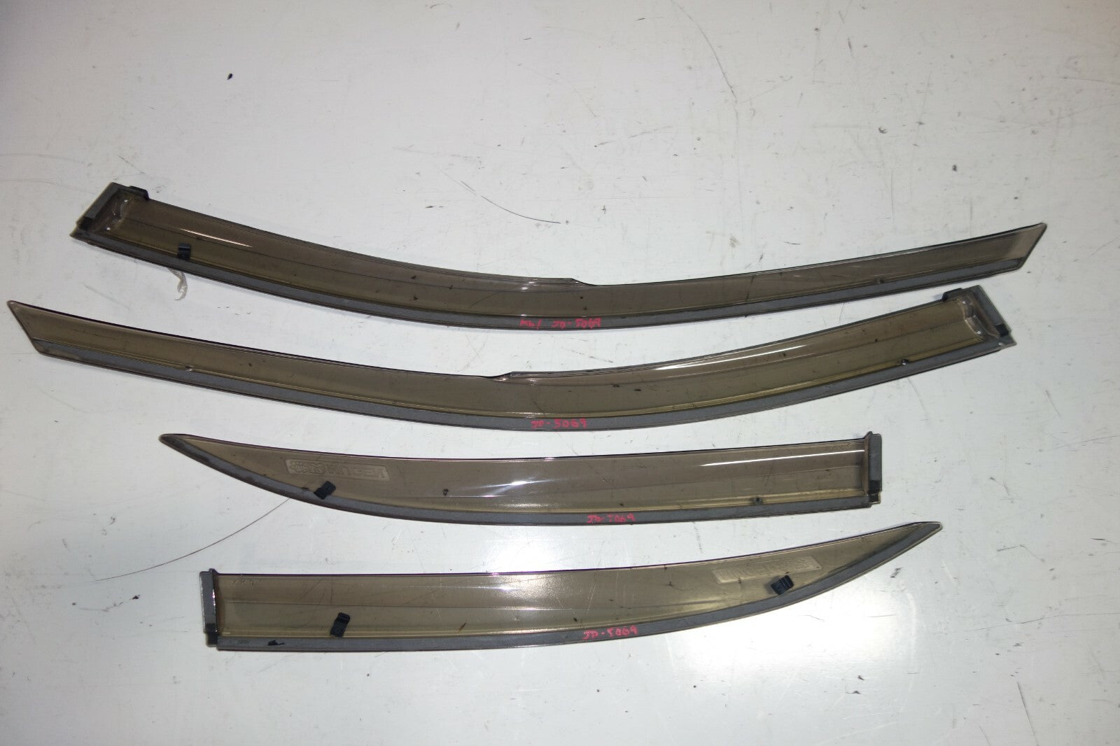 JDM 2005-2008  ACURA RL KB1 MUGEN WINDOW VISORS OEM RAIN GUARDS RARE