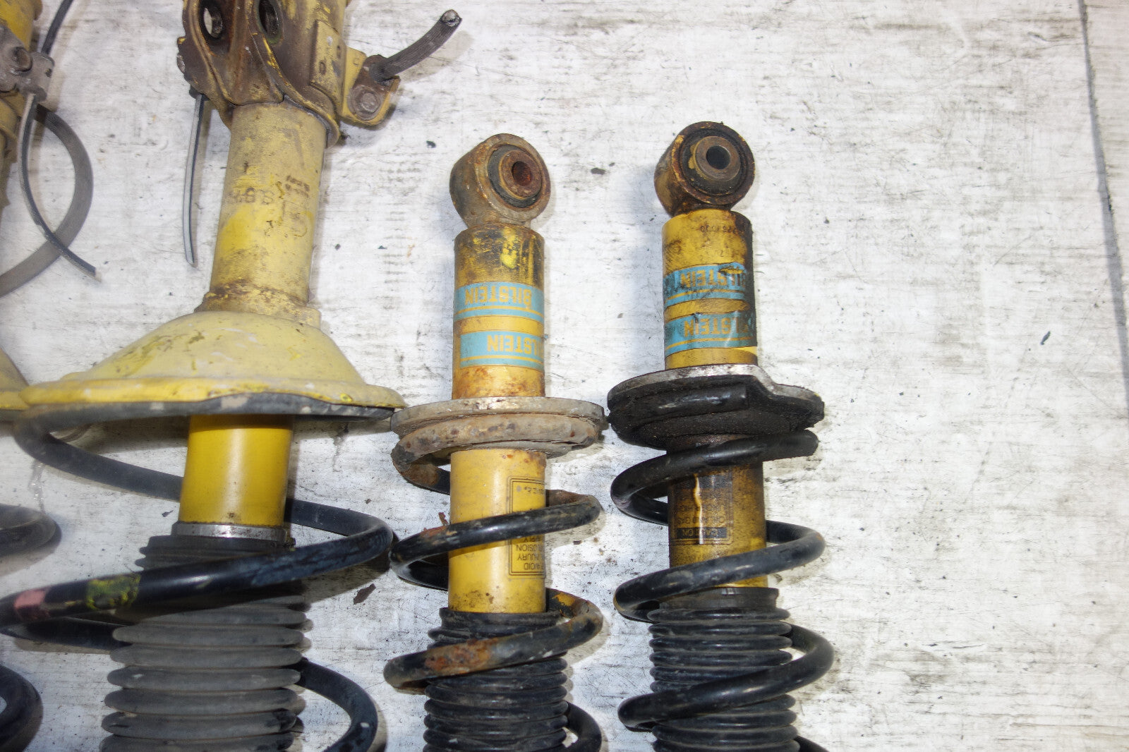 JDM Subaru Legacy Bilstein Front Shocks Coil Springs Strut Suspension 1998-2004
