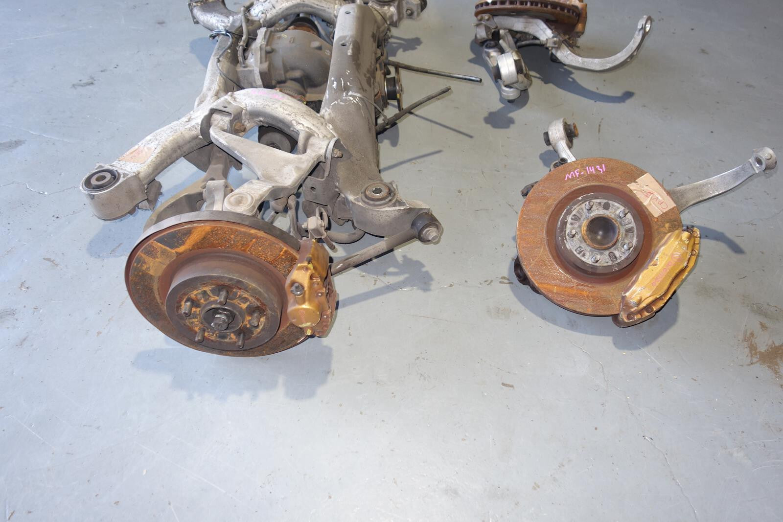 03-07 Infiniti G35 Coupe Front Rear M/T LSD Differential Brembo Brakes Subframe