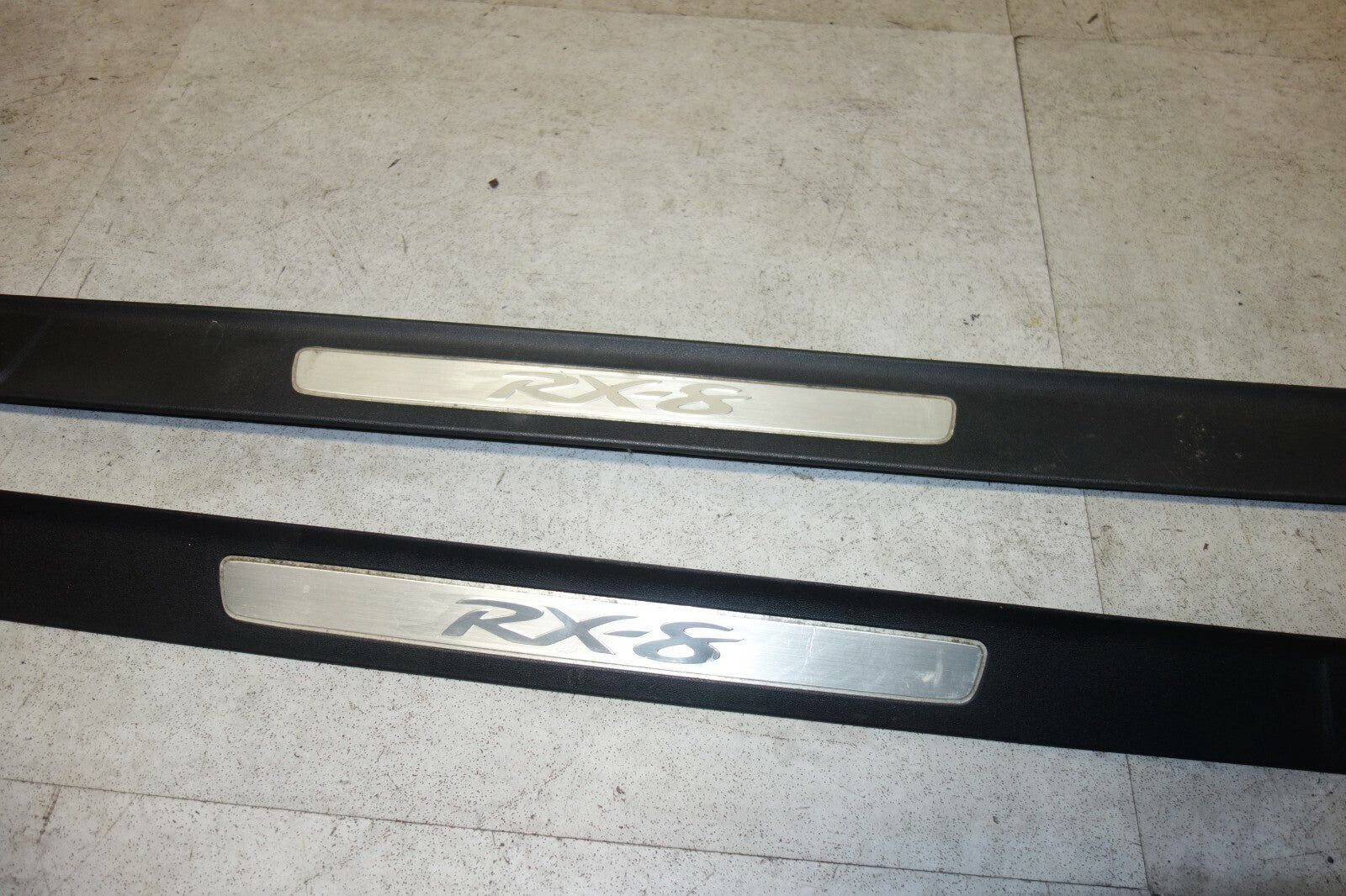 JDM Mazda RX8 Door Sills  Scuff Plates Used OEM 2004 2005 2006 2007 2008