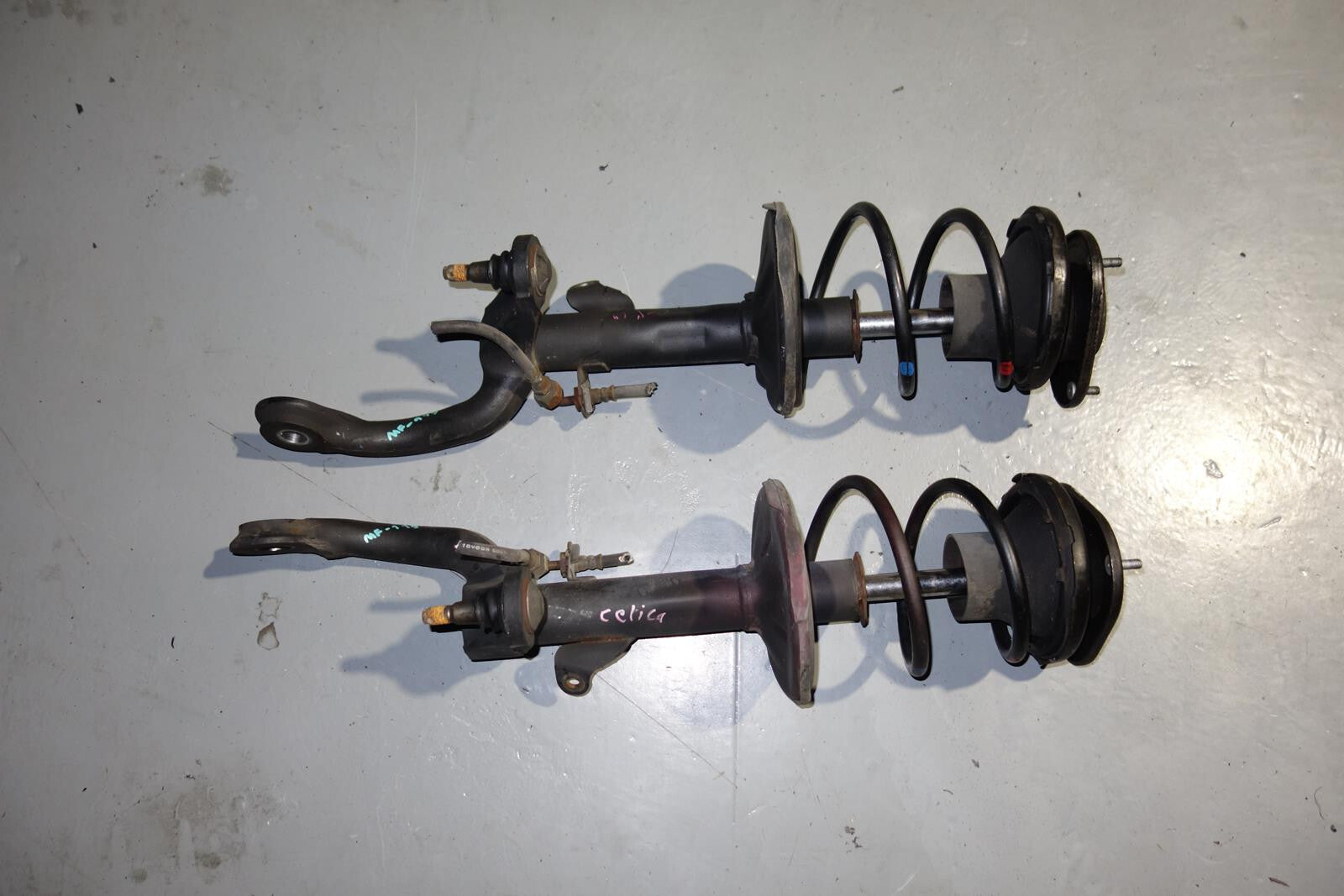 JDM Toyota Celica GT-S Front Super Strut Shocks Springs Pair 2000-2005