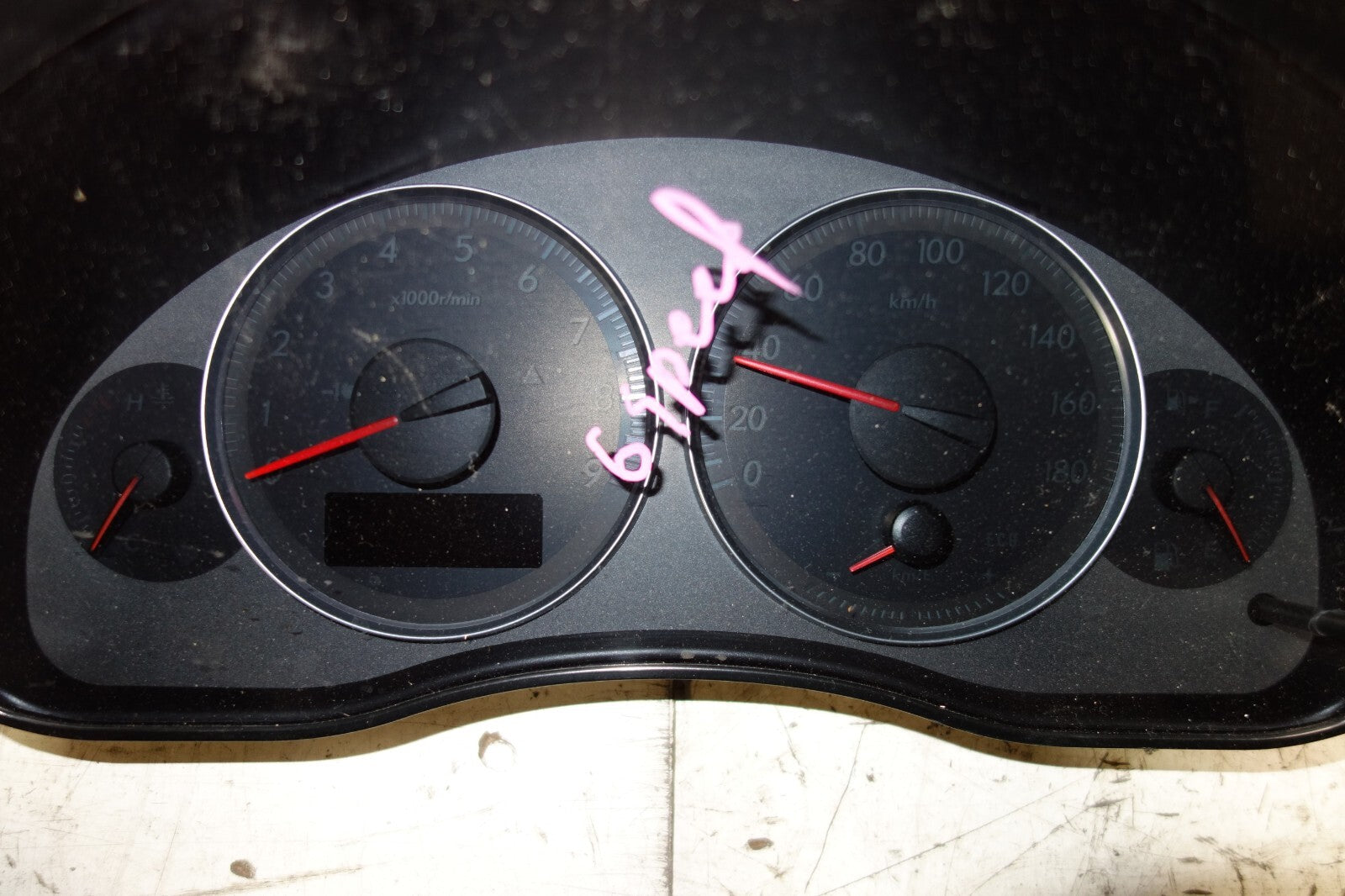 JDM Subaru Legacy Gauge Cluster Speedometer 6-Speed 2005-2009