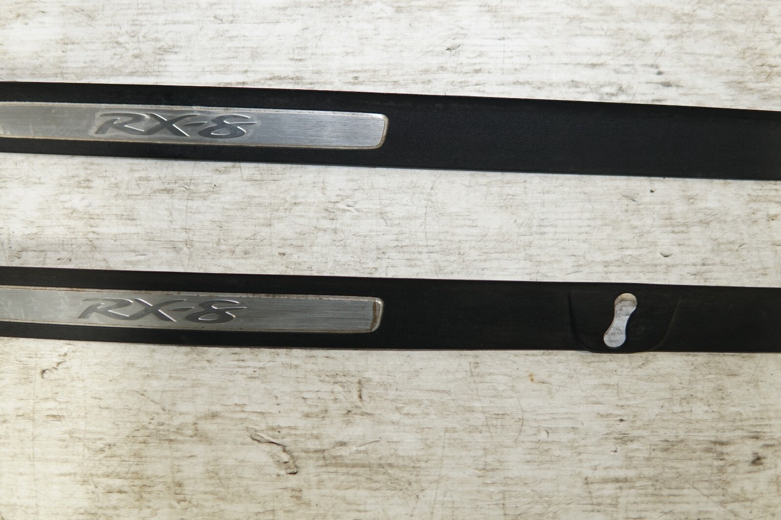 JDM 2004-2008 GENUINE MAZDA RX8  OEM DOOR SILLS TRIM SCUFF PLATES SIDE STEPS