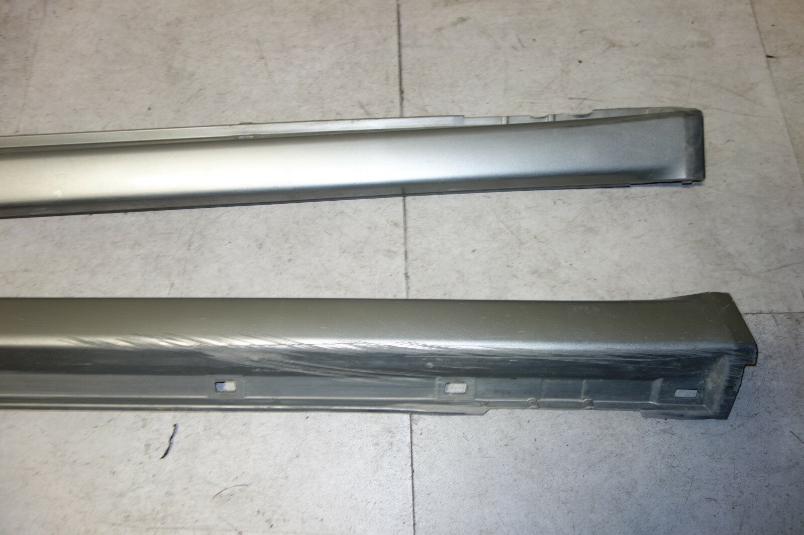 JDM Subaru Legacy Side Skirt Panels With Aero Spat Strakes Set Grey 2005-2009