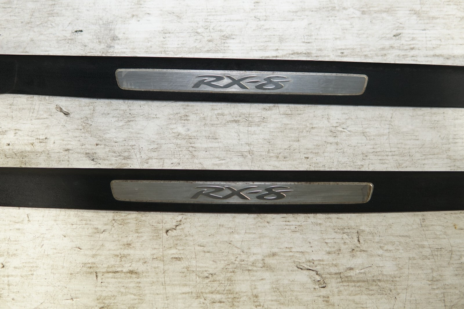 JDM 2004-2008 GENUINE MAZDA RX8  OEM DOOR SILLS TRIM SCUFF PLATES SIDE STEPS