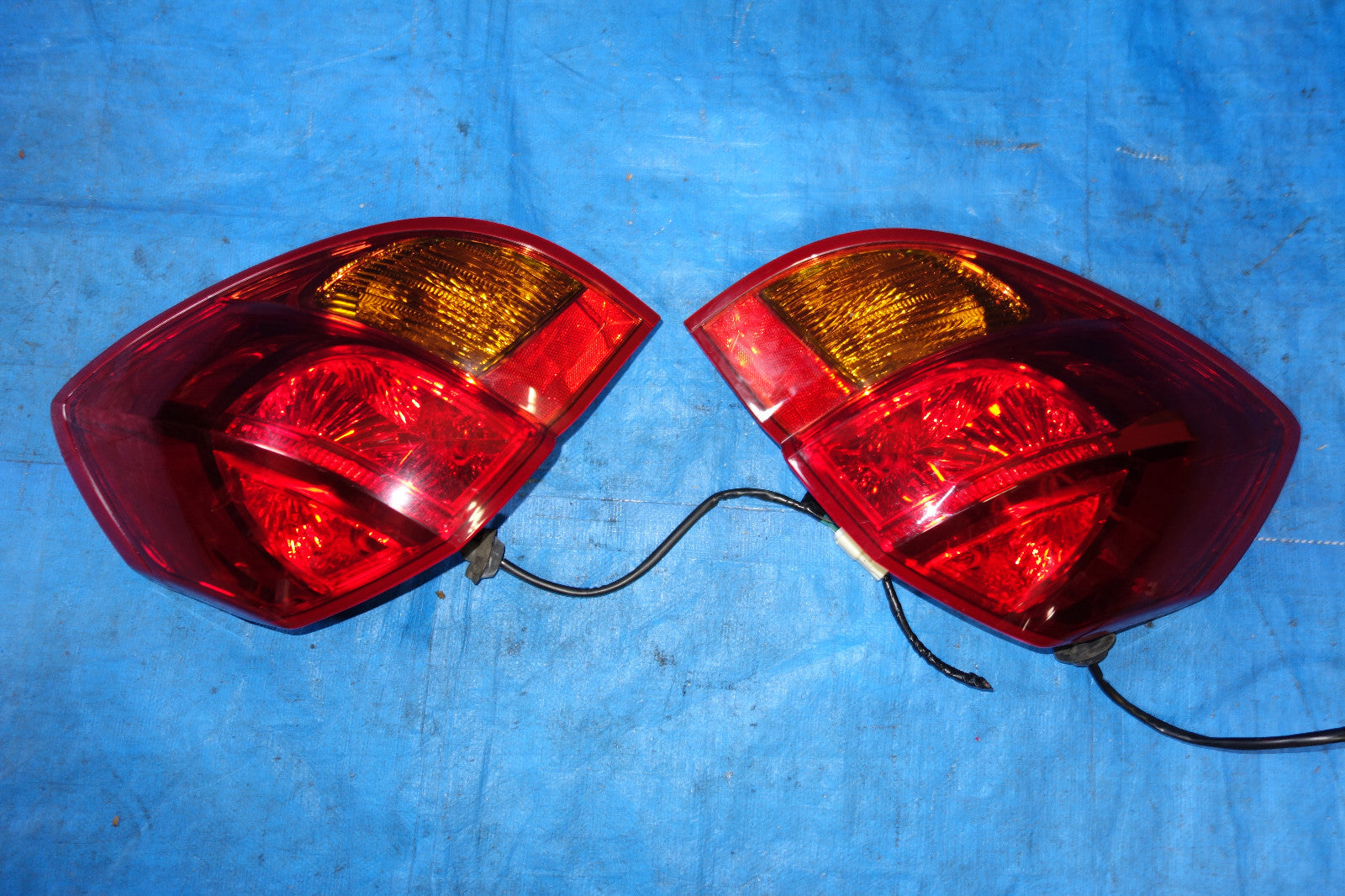 JDM Subaru Legacy Outback Kouki OEM Red & Amber Tail Lights Lamps 2005-2009