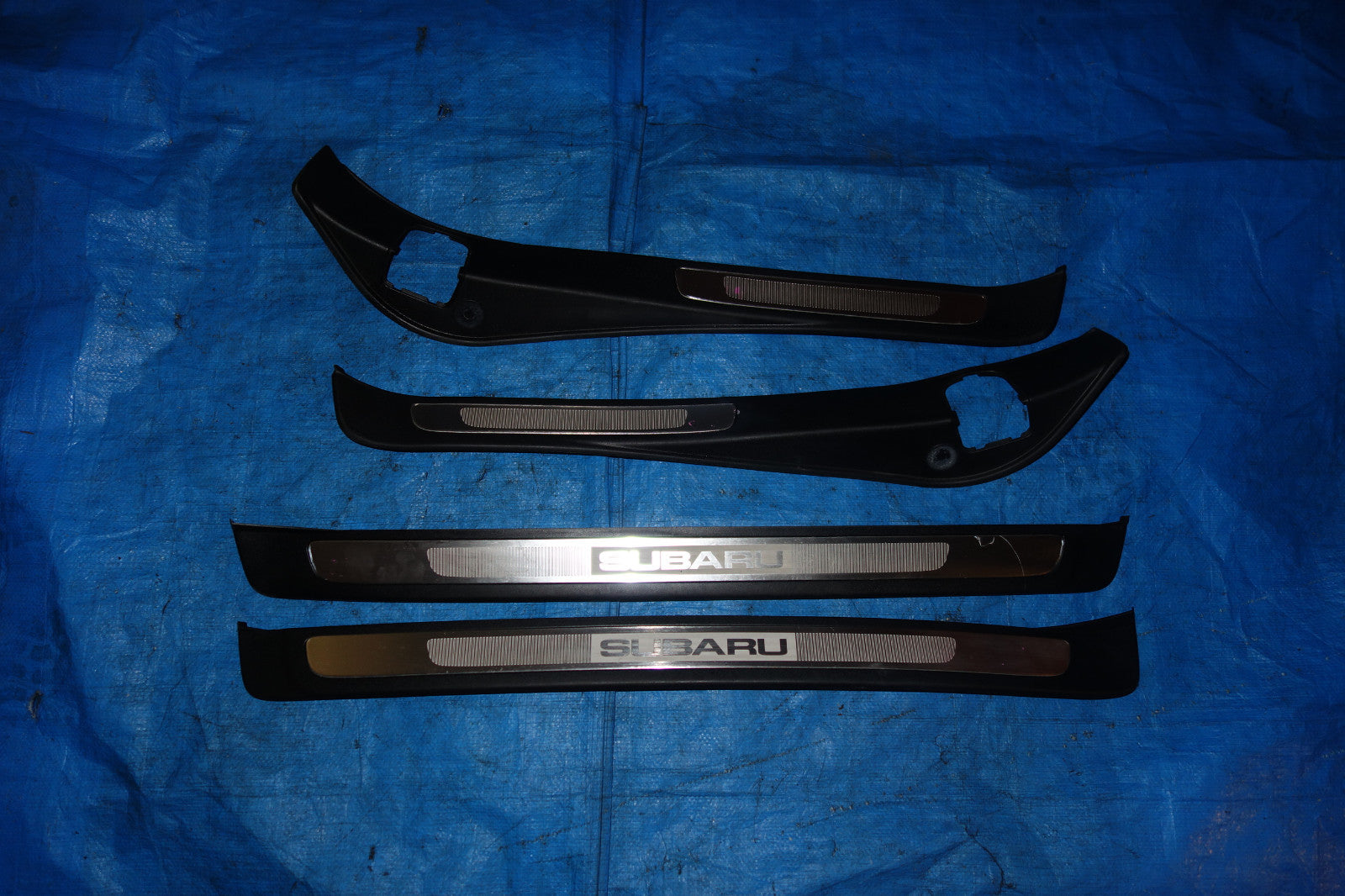 JDM Subaru Legacy & Outback OEM Door Sills Plates Steps Scuff Trim 2005-2009