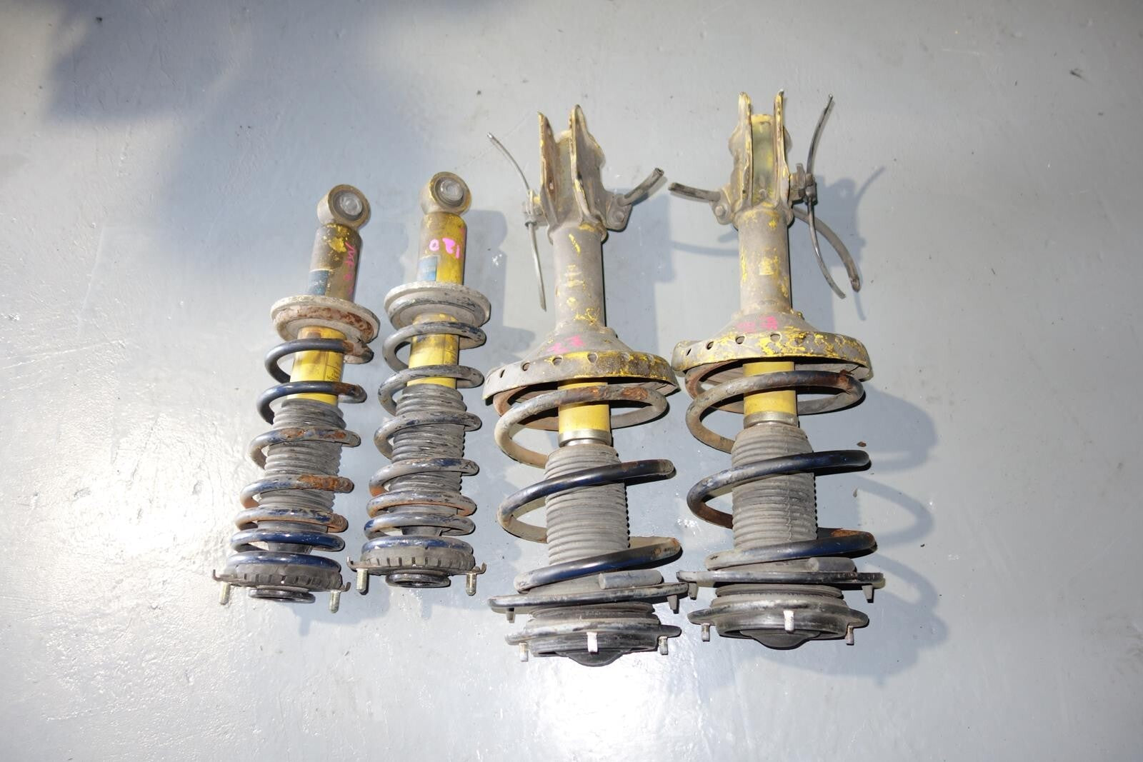 JDM Subaru Legacy Bilstein Yellow Shocks Struts Springs 2005-2009 MF-841