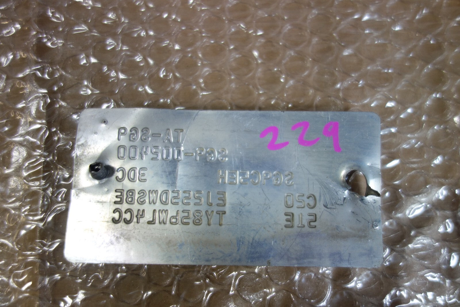 JDM Subaru Forester SG9 STi Chassis Badge Emblem Plate 2003-2008