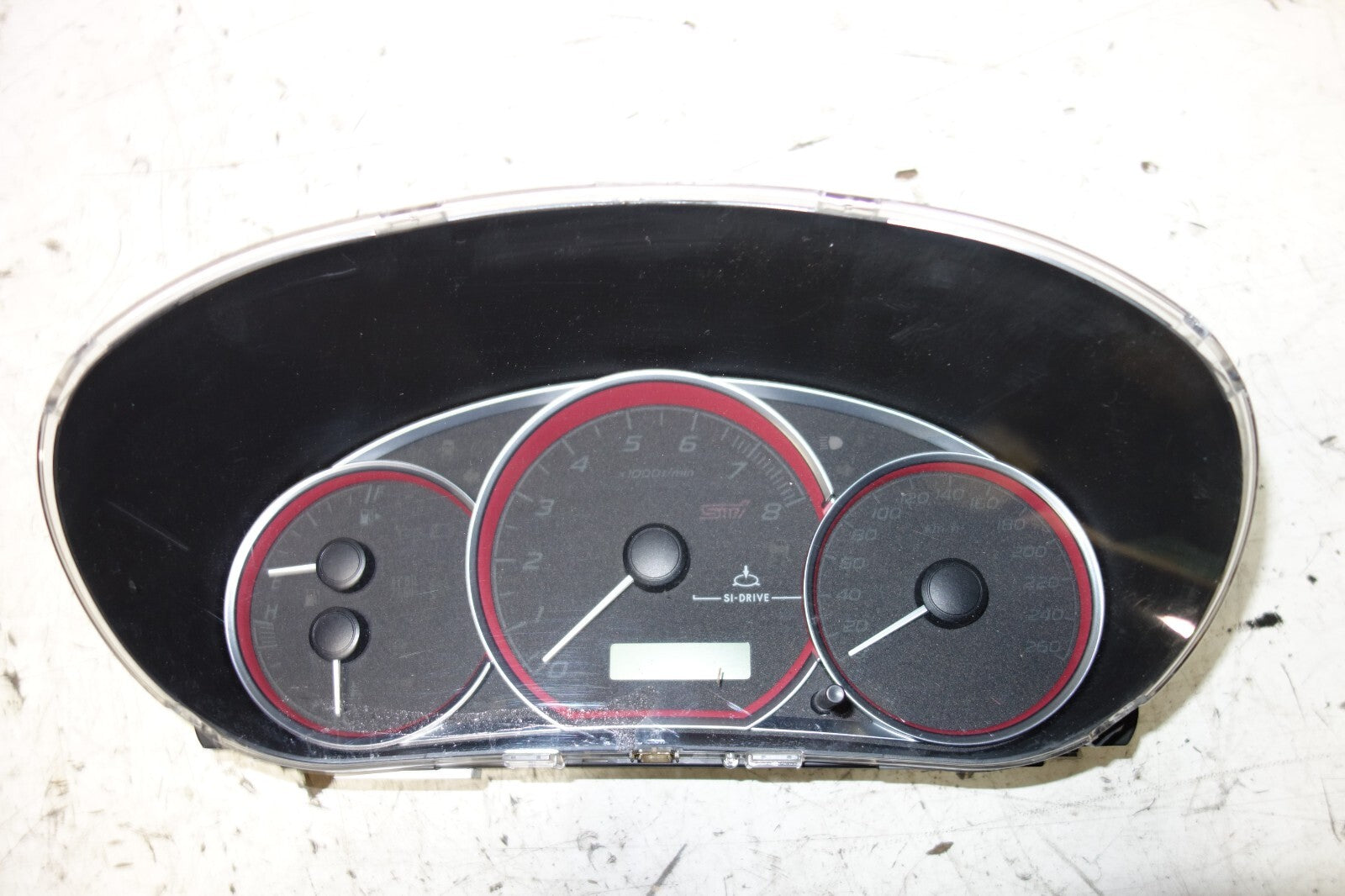 JDM 2008-2014 SUBARU WRX STi V10 MANUAL GAUGE CLUSTER  SPEEDOMETER GRB 260KM/H