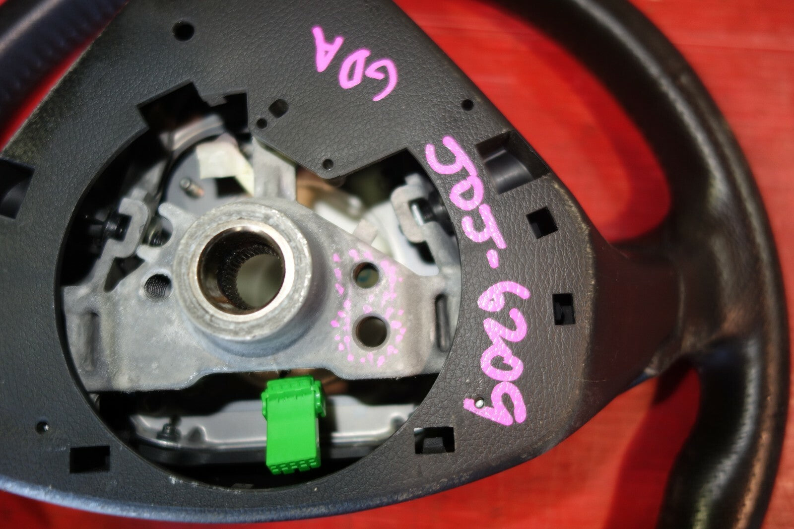 JDM Subaru Impreza Forester Legacy 3 Spoke Leather Steering Wheel & Hub #6209