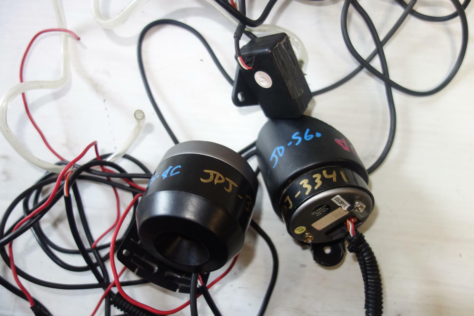 JDM Turbo Boost Gauge & Oil Press With Wiring & Sensor Universal WRX STi RX7 GTR