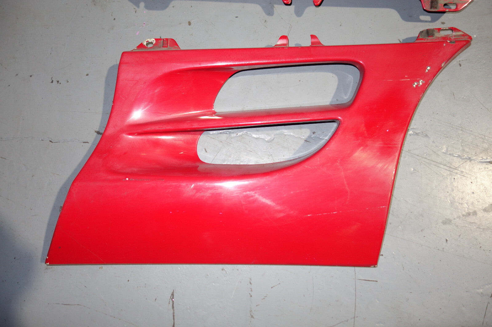 JDM Toyota MR2 MR-2 SW20 OEM Rear Side Vents Exterior Trim Vent Red 1991-1999