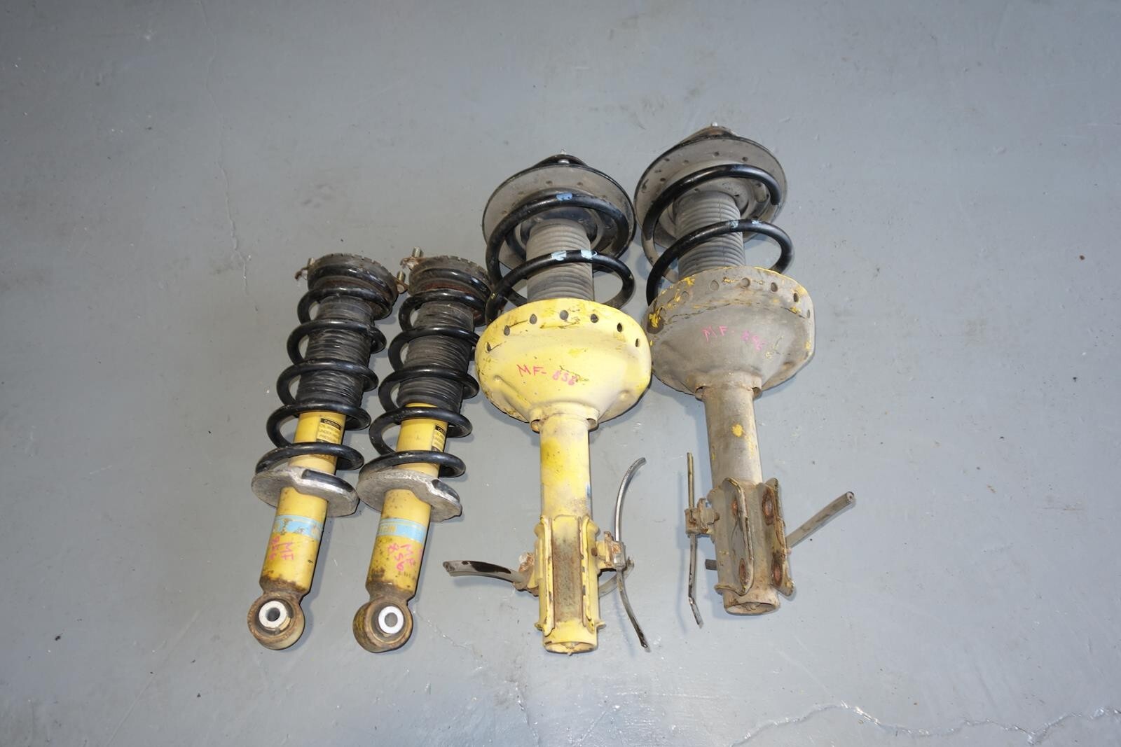 JDM Subaru Legacy Bilstein Yellow Shocks Struts Springs 2005-2009 # MF -856