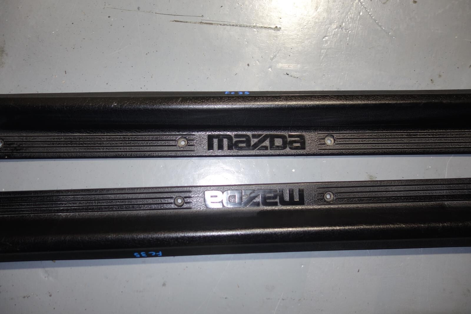 JDM 1986-1991 MAZDA RX-7 GENUINE FC3S DOOR SILL SCUFF KICK PLATE PANEL VERY RARE