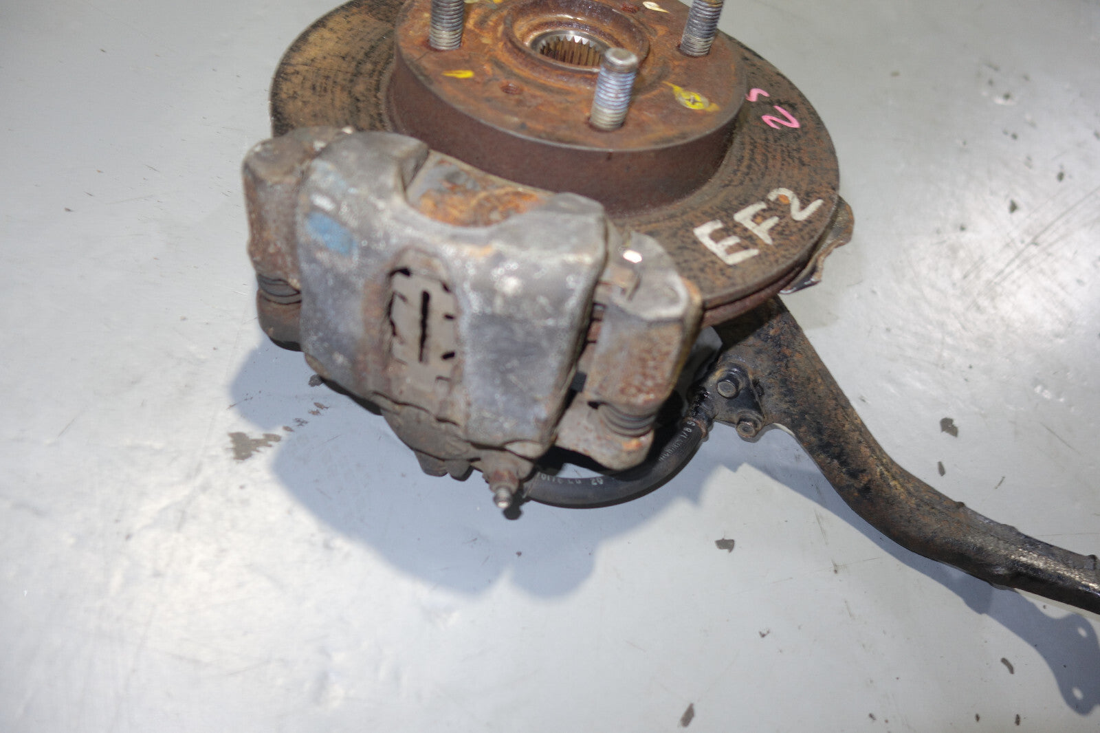 JDM 88-91 GENUINE HONDA CIVIC CRX OEM FRONT HUB KNUCKLE SPINDLE RIGHT SUSPENSION