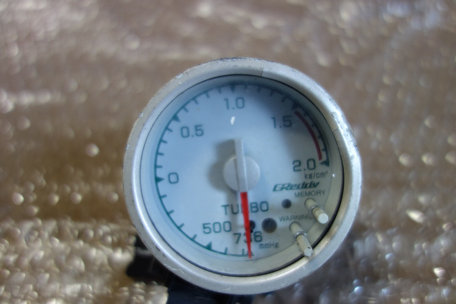 JDM Greddy White Face Boost Gauge Turbo 2 Bar