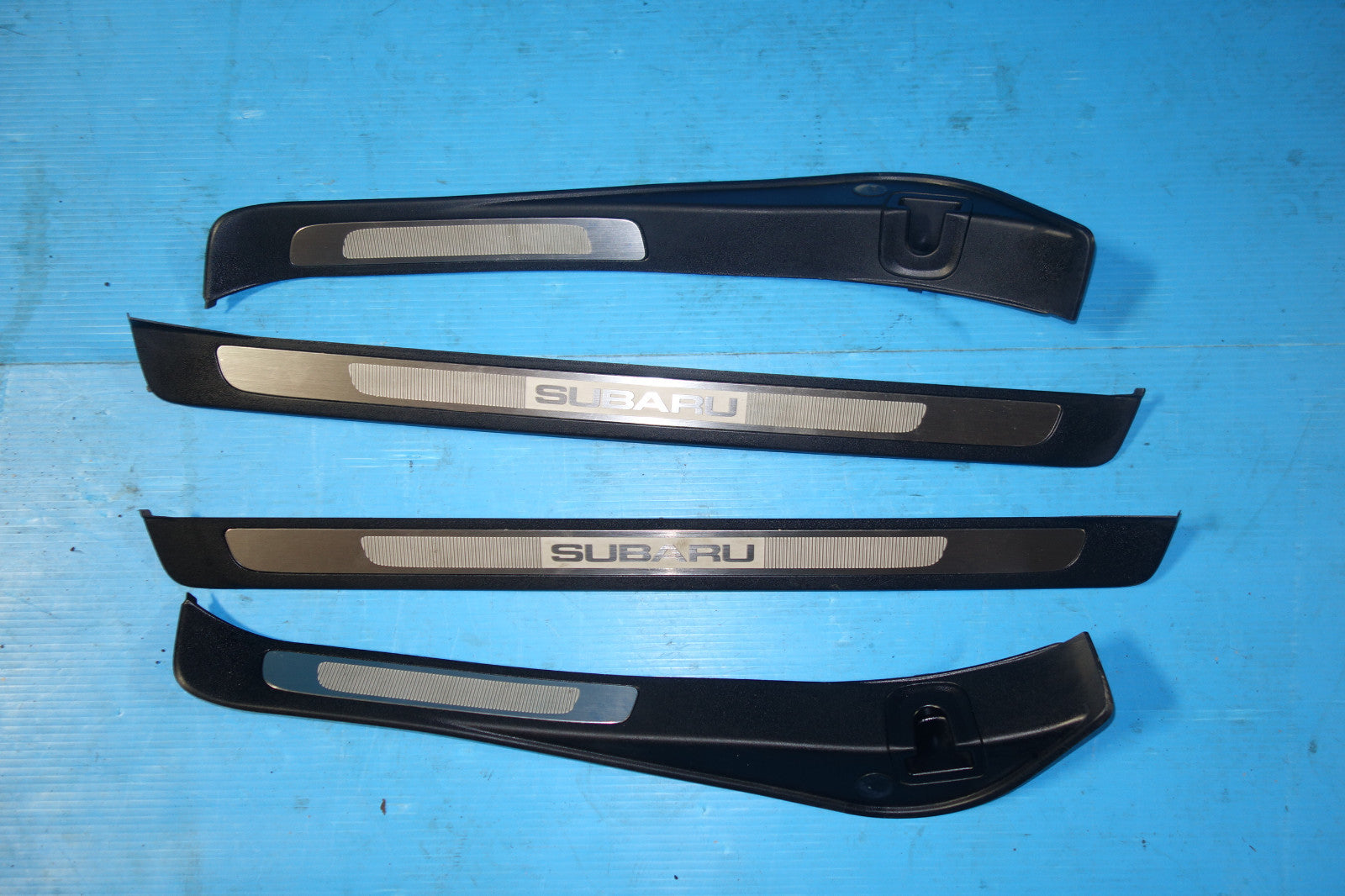 JDM Subaru Legacy Front Rear Door Sills Scuff Plates Step BPE 2005-2009 #5259