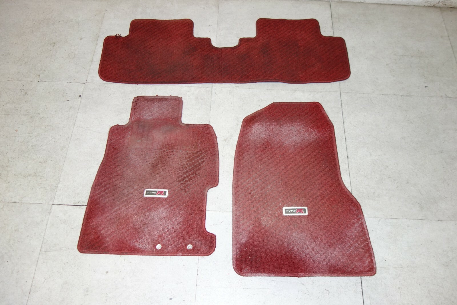 JDM Honda Civic Type R EP3 Red Floor Mats K20a Type R CTR RHD 2001-2005