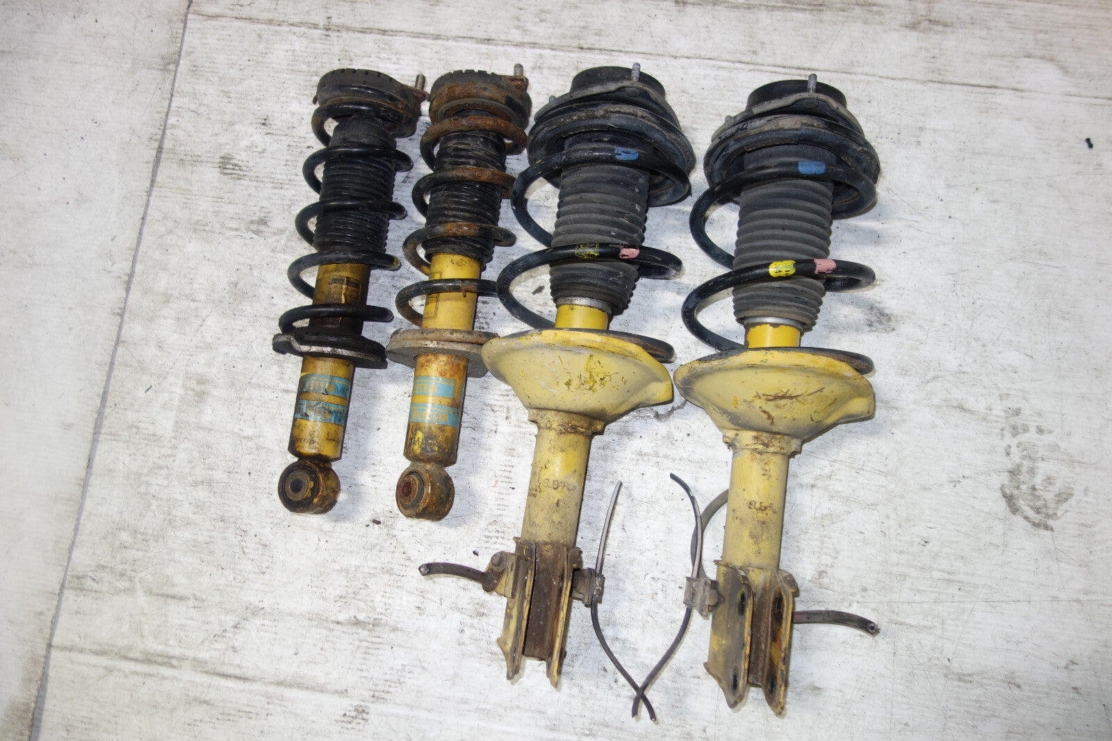 JDM Subaru Legacy Bilstein Front Shocks Coil Springs Strut Suspension 1998-2004