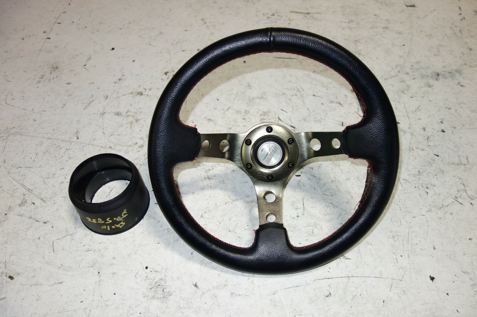 JDM Lexus IS300 3-Spoke Steering Wheel Red Stitched D1 Spec SXE10 2001-2005