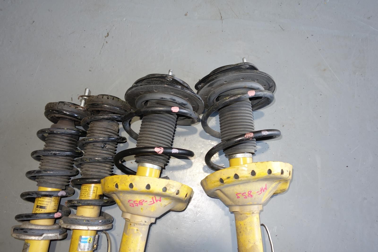 JDM SUBARU LEGACY BILSTEIN SPEC-B SHOCKS FRONT & REAR STRUTS COIL 05-2009 MF-855