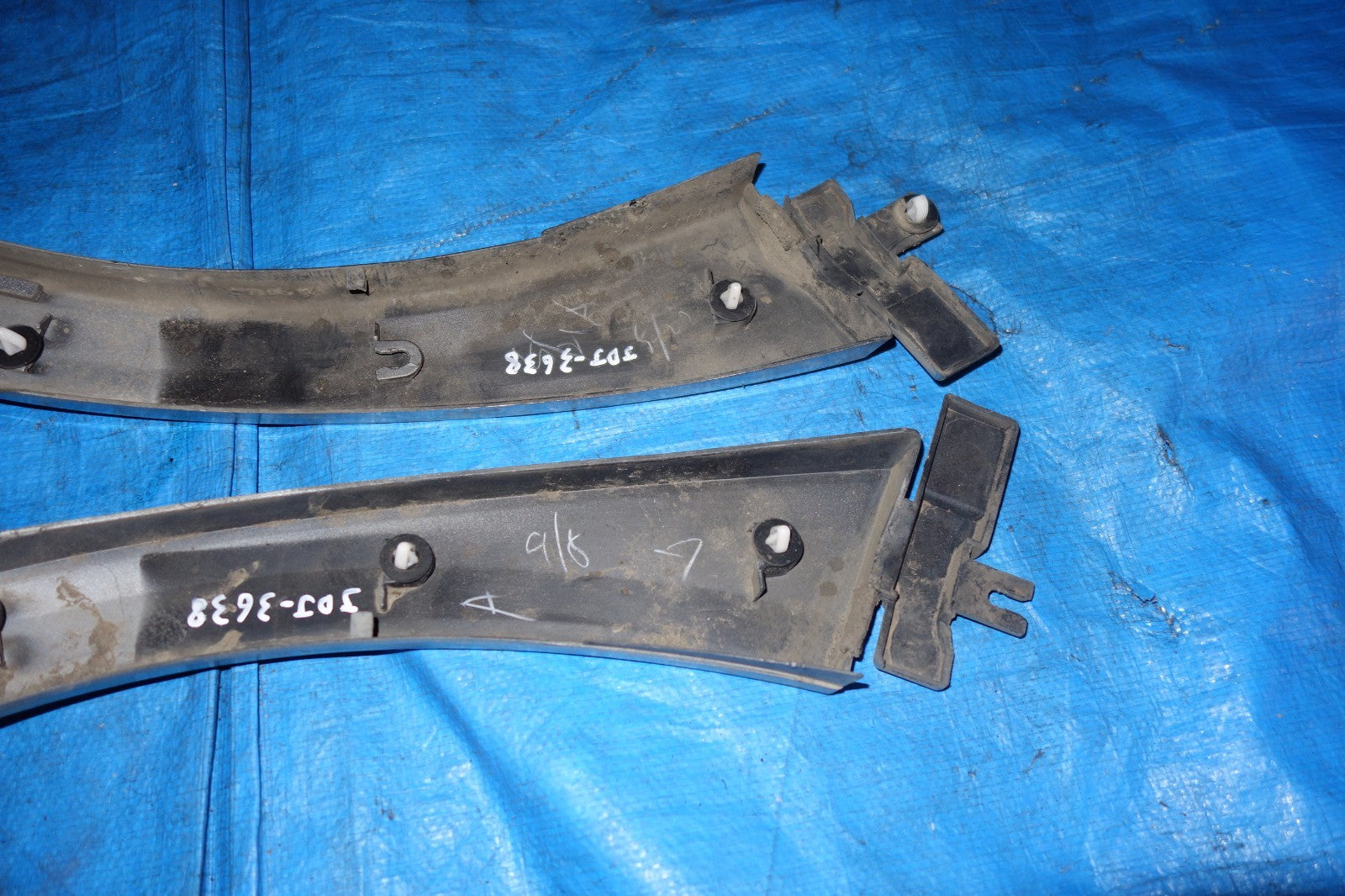 JDM Subaru Legacy OEM Quarter Panel Trim Moulding Molding Pair Silver 2005-2009