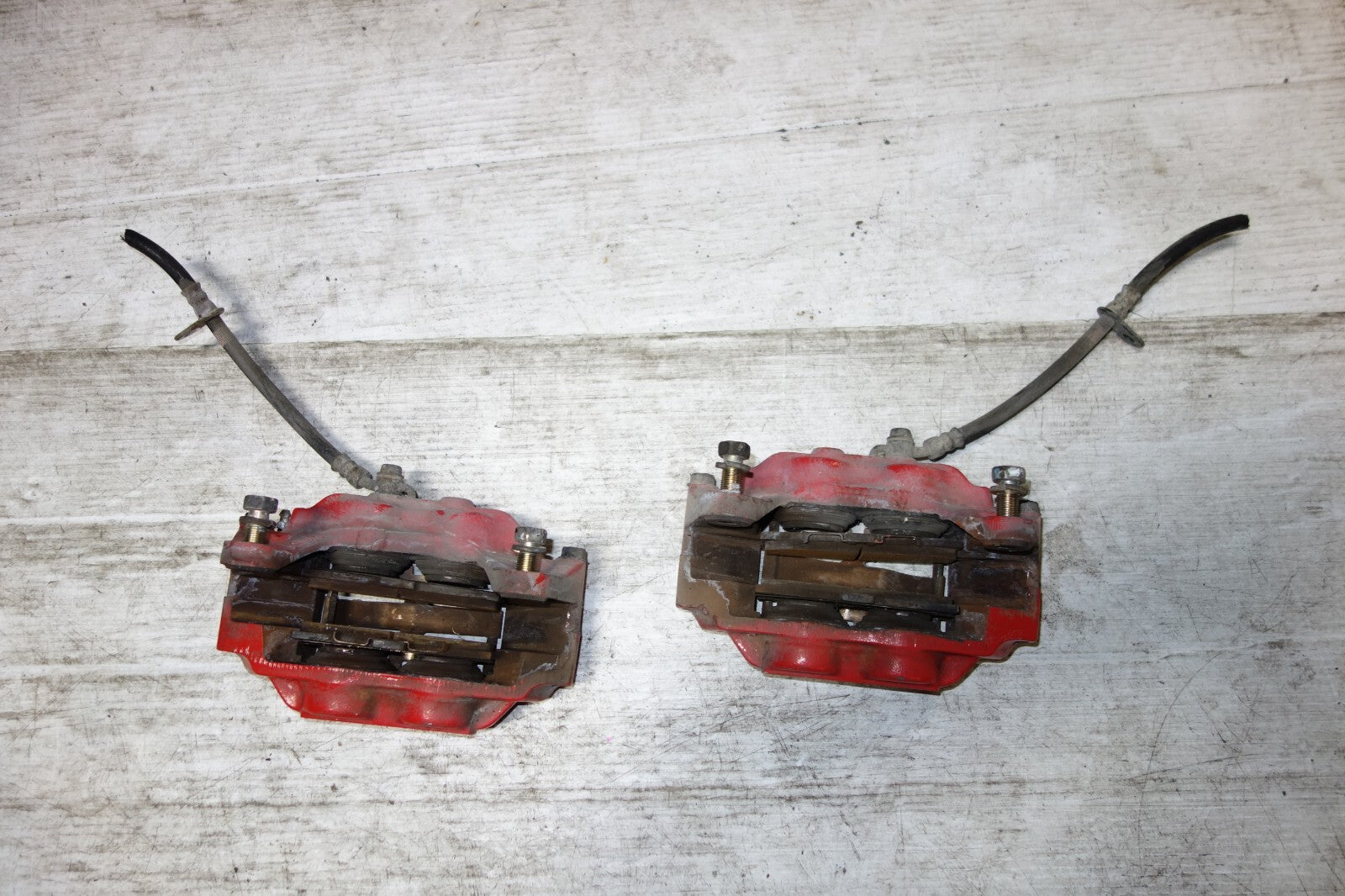 JDM Subaru Impreza Legacy Forester Front Brake Calipers Pair Upgrade 4 Piston #2