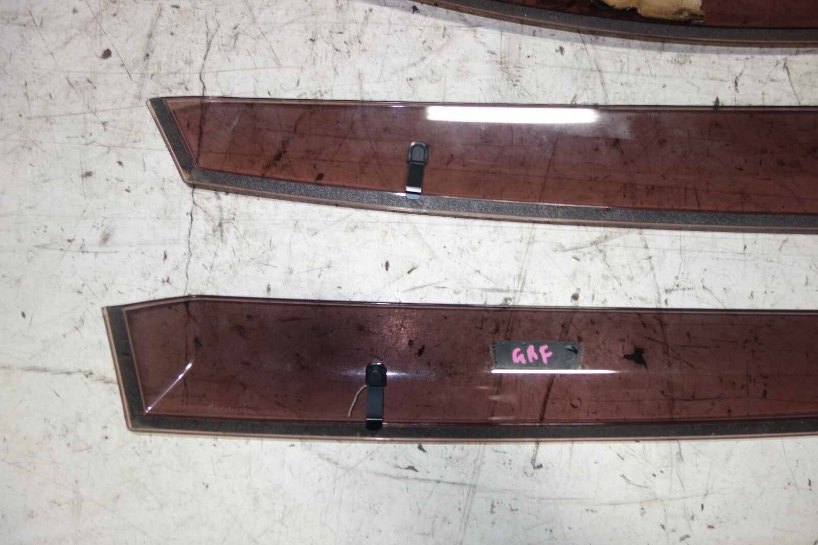 JDM Subaru Impreza WRX STI Window Visors Rain Guards 2008-2014 GRF GRB OEM Japan