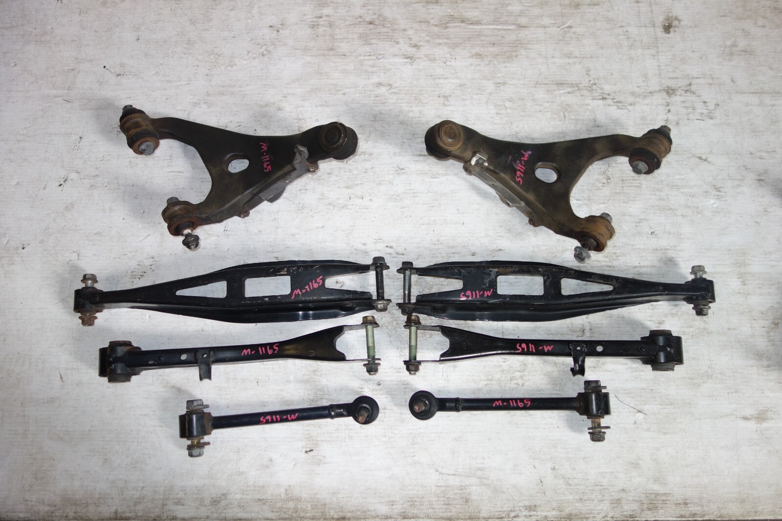 JDM 2008-2014 SUBARU IMPREZA WRX STi OEM REAR UPPER LOWER CONTROL ARM TOE ARM