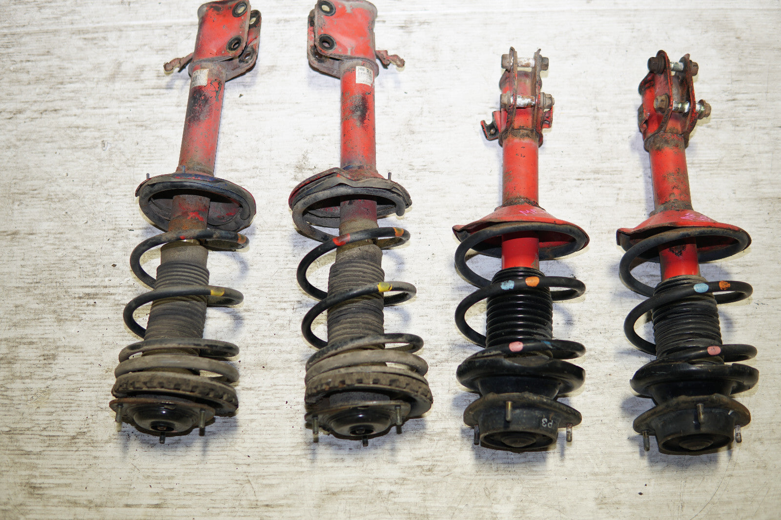 JDM Subaru Impreza WRX STi 5x100 Shocks Coil Springs Struts 2002-2007 V8 V7 V9