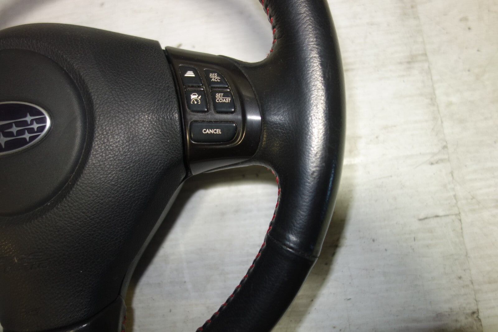 JDM Subaru Forester Steering Wheel Red Stitching 2009 2010 2011 2012 2013 SH9