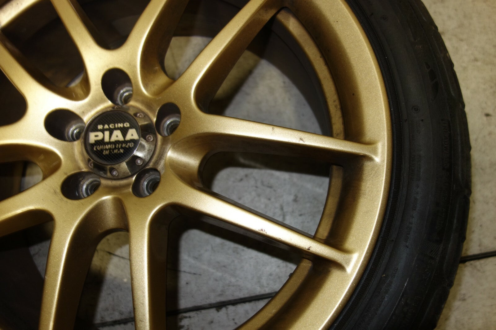 JDM PIAA Rims Wheels Tires 5x100 17x7.5 + 48 Offset Made in Japan Luomoterzo