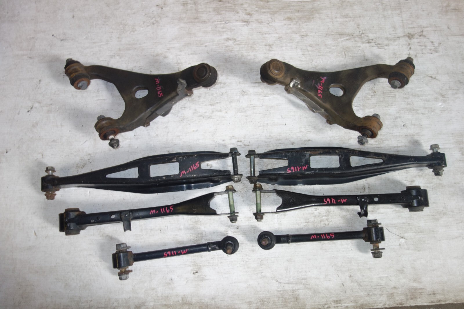 JDM 2008-2014 SUBARU IMPREZA WRX STi OEM REAR UPPER LOWER CONTROL ARM TOE ARM