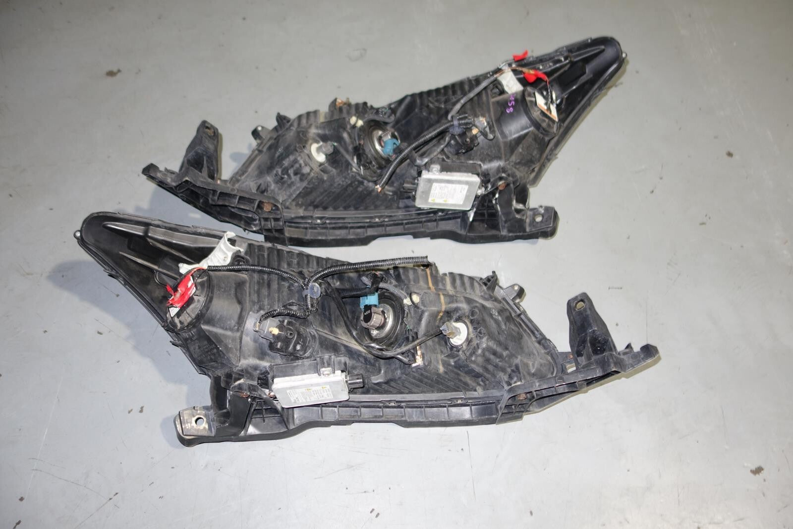 JDM Honda Accord CP3 Head Lights Lamps Pair OEM HID Black Housing 2008-2012