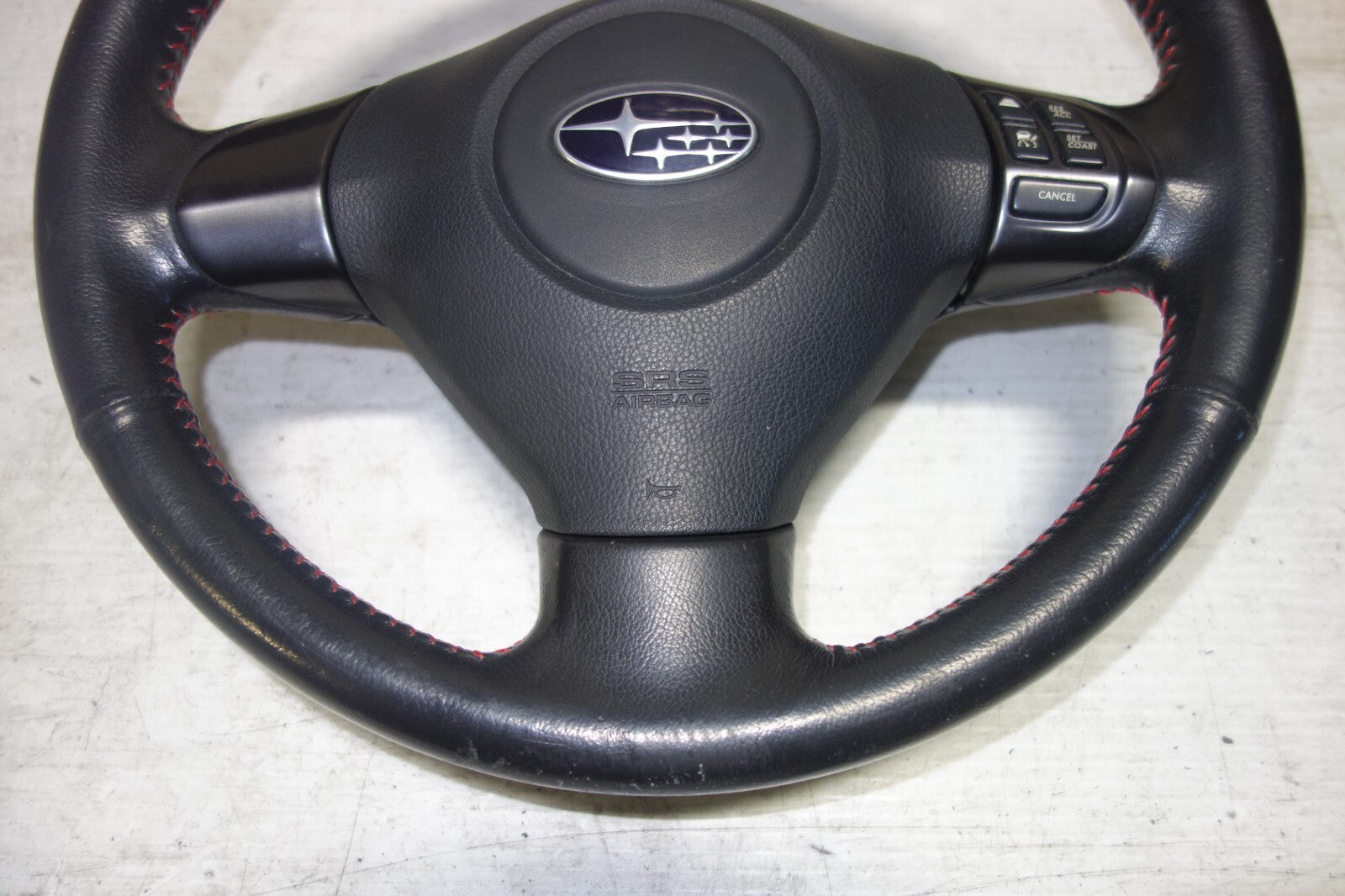 JDM Subaru Forester Steering Wheel Red Stitching 2009 2010 2011 2012 2013 SH9