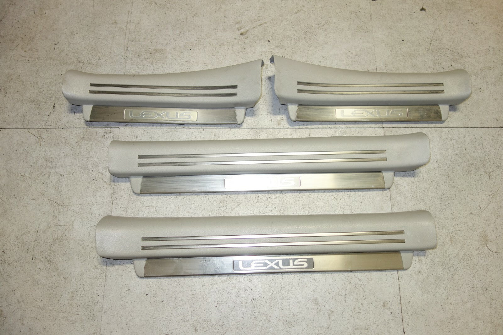 JDM 2007-2012 LEXUS USF40 GENUINE LS460 OEM DOOR SILLS SCUFF PLATES RARE USF40