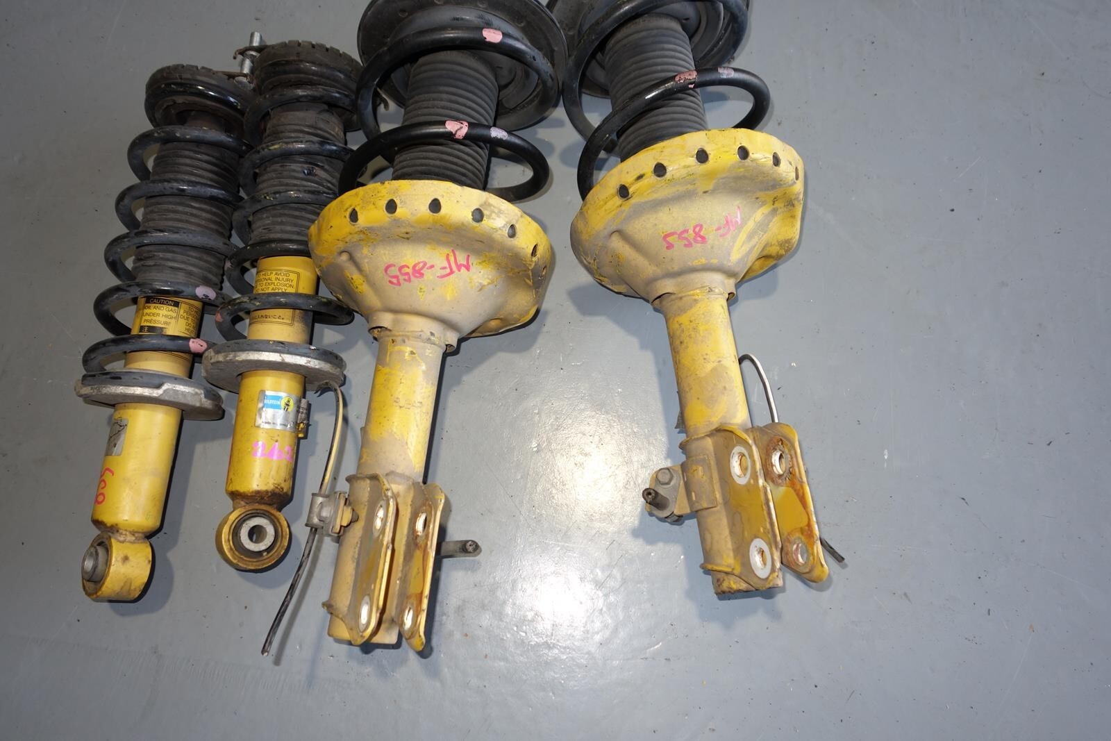 JDM SUBARU LEGACY BILSTEIN SPEC-B SHOCKS FRONT & REAR STRUTS COIL 05-2009 MF-855