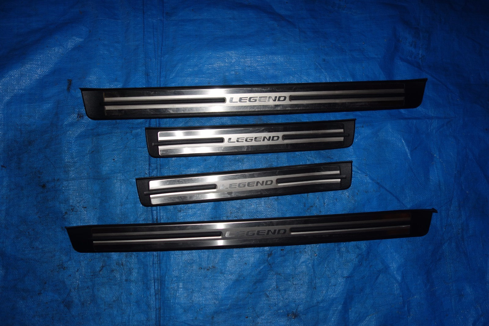 JDM Acura RL Chrome OEM Front Rear Door Sills Plates Steps 2005-2008