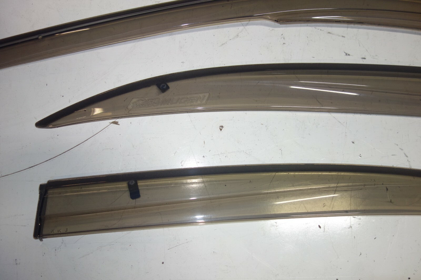 JDM 2005-2008  ACURA RL KB1 MUGEN WINDOW VISORS OEM RAIN GUARDS RARE